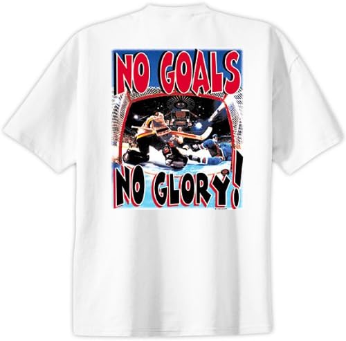 Hockey T-Shirt: No Goals, No Glory-Youth Large