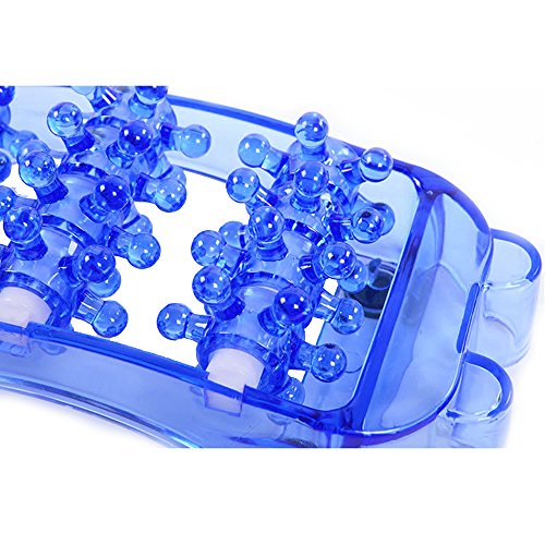 LOHOME Foot Massager - Foot Point Massage Universal Protable Healthy Rolling Wheel Foot Massager Relaxation Feet Pain Relieve Fatigue - 1 Pair (Blue) - Thumbnail 4