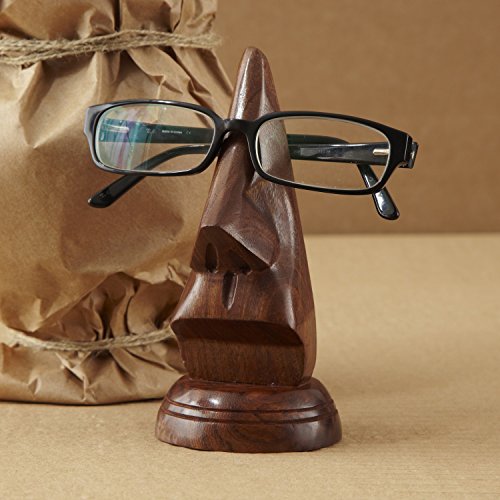 Wooden Nose Eyeglass Holder Christmas Xmas Holiday Stocking Filler Secret Santa Present - Thumbnail 4