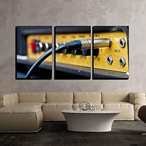 Close Up Image of Guitar Amplifier x3 Panels