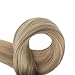 [Surprise] 16 Inch Balayage Tape In Hair Blonde Remy Human Hair Color 3 Dark Brown Roots Fading To 27 and 24 Light Blond Ombre Glue In Real Human Hair Extensions 50 Grams Per Package