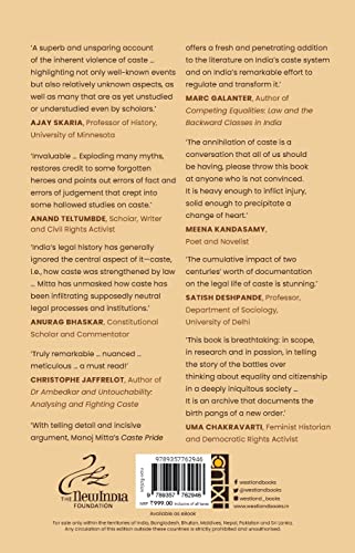 Caste Pride: Battles for Equality in Hindu India - Winner of the the Atta Galatta Bangalore Literature Festival (BLF) Book Prize 2023 for Best Non-Fiction - Winner of the Kalinga Literary Festival (KLF) Non-Fiction Book Award (2023- 2024) 1