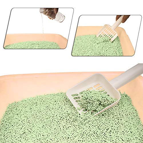 KITTYWOO Tofu Cat Litter, Natural Flushable Cat Litter Easy Clumping