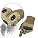 Ventilate Wear-resistant Tactical Gloves Hard Knuckle and Foam Protection for Shooting Airsoft Hunting Cycling Motorcycle Gloves Men's Outdoor Half finger Full finger Gloves Black M/L/XL