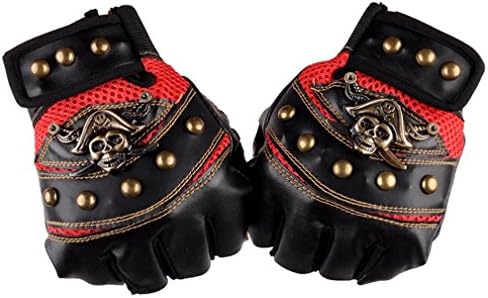 XTIANUK Mens Motorbike Cycling Gloves,PU Leather Personalized Velcor Sport Gym Mountain Biker Gloves