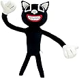 Dr.STONE Siren Head Plush Toys Limbs Movable Plush Toy Anime Black cat and Dog Doll Whistle Man Funny Doll，Plush Toys for Home Party Gift Birthday Gift(Black cat