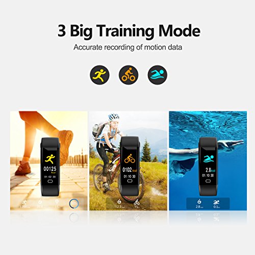 Fitness-Tracker-Smart-Watch-With-Color-Screen-Heart-Rate-and-Blood-Pressure-Monitor-Activity-TrackerIP67-Waterproof-Pedometer-Sleep-Monitor-OLED-Bluetooth-40-Compatible-with-Android-and-IOS