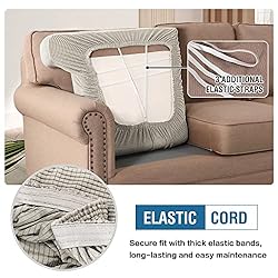 H.VERSAILTEX Stretch 3 Piece T Cushion Sofa