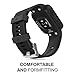 MoKo Watch Band Compatible with Garmin Forerunner 35,Soft Silicone Replacement Watch Strap fit Forerunner 35 Smartwatch, Black