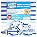 (100 Pack) Extra Durable Eraser Sponge - Extra Thick, Long Lasting, Premium Melamine Sponges in Bulk - Multi-Purpose Power Scrubber - Bathroom, Kitchen, Floor, Bathtub, Toilet, Baseboard, Wall Cleaner