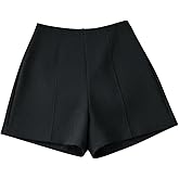 SHENHE Women's High Waisted Shorts Dressy Casual Zipper Back Office Work Shorts