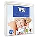 TRU Lite Bedding Queen Waterproof Mattress Protector - Safe & Clean Mattress Cover - Premium Cotton Terry Bed Protector - Protects from Dirt, Stains, Odors