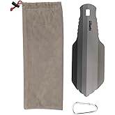 Gagasport Titanium Camping Shovel – Ultralight Compact Hiking Trowel | Survival Gear for Backpacking, Outdoor, Emergency Use | Titanium Mini Shovel for Digging Fire Pits, Latrines & Campsites