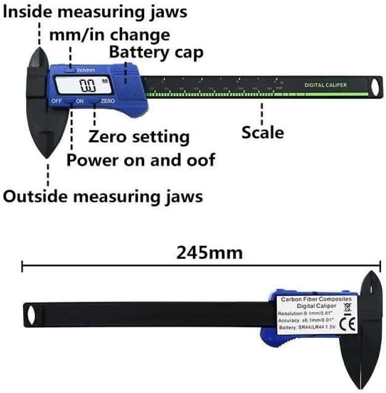 Value Caliper Digital Callipers Measuring Tool Digital Micrometer 150