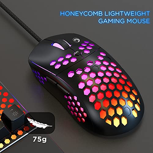 MARVO CM373 Gaming RGB Mechanical Keyboard & Mouse Combo