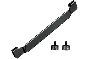 FENGWANGLI Griddle Spatula Holder, Adjustable Stainless Steel Grill Tool Hold Rack for Blackstone, Camp Chef, Royal Gourmet (Black)