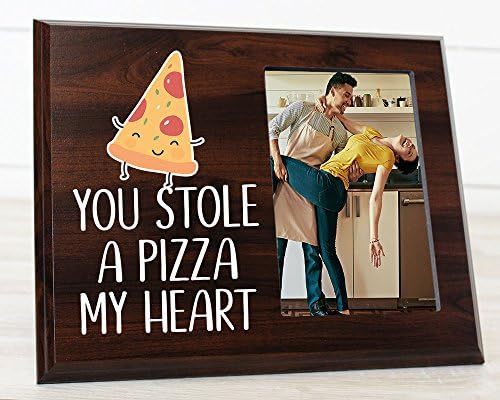 Elegant Signs You Stole a Pizza My Heart Funny Picture Frame for Boyfriend or Girlfriend
