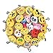 Niviy 30 Pack Emoji Keychains Mini Emoji Plush Pillows for Birthday Party, Home Decoration, Kid Prizes and Party Supplies 2