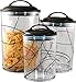 Corelle Coordinates by Reston Lloyd Acrylic Storage Canisters, Set of 3, Simple Lines