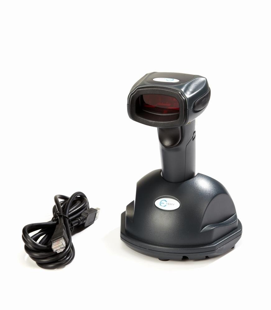 Esky FG2600B Barcode Player Laser Barcode Scanner kabellos, 2,4 G