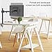 Gibbon Mounts Monitor and Laptop Mount, Dual Height Adjustable and Full Motion Monitor Arms with Laptop Tray, Fits up to 27 Inch 17.6lbs Computer Screen Per Arm, up to 15.6 Inch Laptop on Tray
