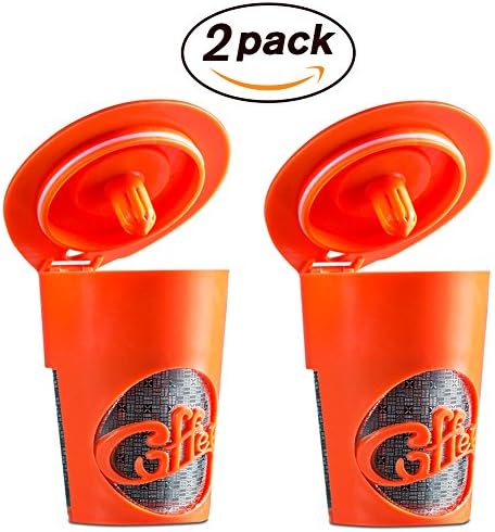 2 Refillable/Reusable K Cup Filters for Keurig 2.0, K200, K300, K400, K500 Series of Brewing Machines by Korsreel