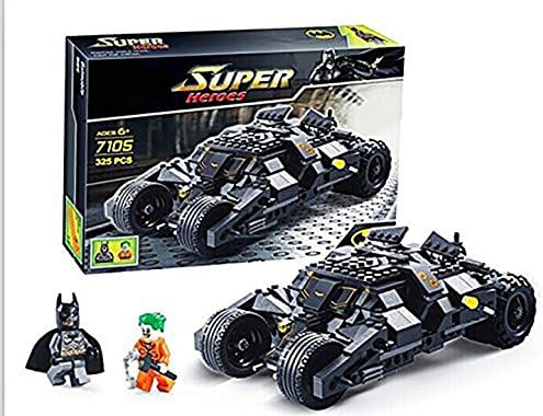 Bat- ManToy building bricks 325 piece set batmobile heroes set