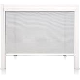 Mirador Accessory - 10Ft Side Adjustable Pull Down Screen for Mirador pergola 111S Series, Enhance Outdoor Living Space with Pull-Down Sun Shade, Wind Block, UV Resistant, White, not pergola