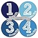 Months in Motion Baby Monthly Stickers Milestone Newborn Infant Gift First Year (Set of 12 Stickers)