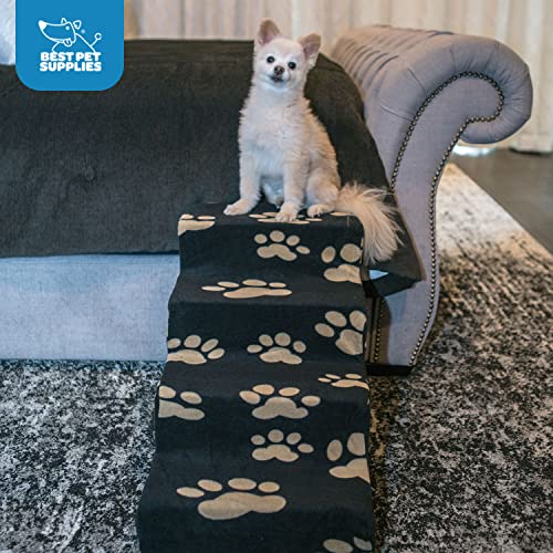 Best Pet Supplies Foam Pet Steps For Small Dogs And Cats, Portable Ramp