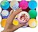 Luna Love Naturals 12 Extra Large 5 Ounce Vegan Bath Bombs with Organic Coconut Oil, Individually Wrapped, Handcrafted in The USA