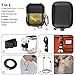 Silicone Maid LLC (7 in 1) Accessories Compatible AirPods Holder Portable Carrying Silicone Cover Anti-Lost Strap Shock Resistant Metal Hard Case Compatible Apple AirPod (Dune)