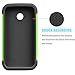 Motorola Moto E Case, Moto E 1st Gen Case, Tekcoo(TM) [Tmajor Series] [Green/Black] Shock Absorbing Hybrid Rubber Grip Plastic Impact Defender Rugged Slim Hard Case Cover Shell for Moto E 2014