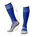 LITAO for Little Boys/Girls Outfits Compression Long Sport Soccer Socks 6 Pack (Kids/Youth Gifts) (Black&White&Blue)