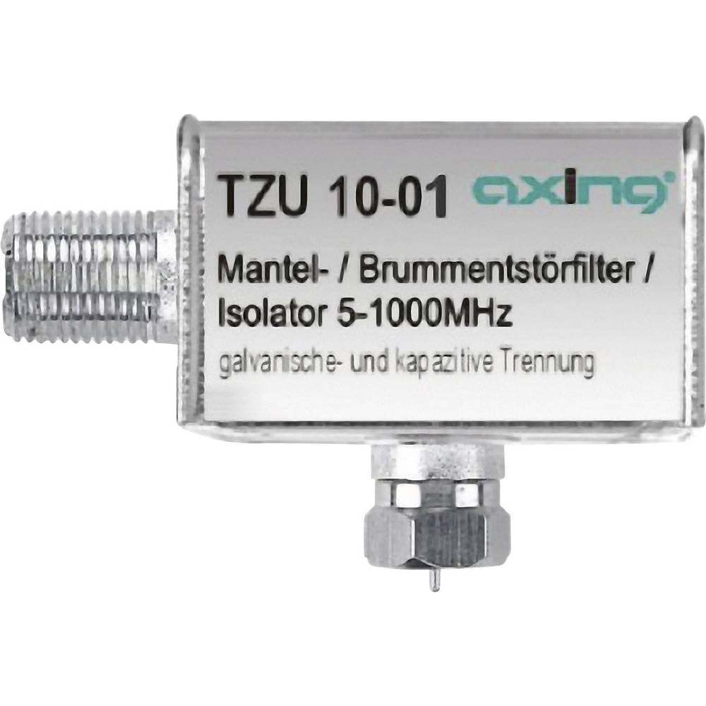 Axing TZU 10-01 Ground Loop Isolator hum eliminator Sheath Current Filter with F-Connectors