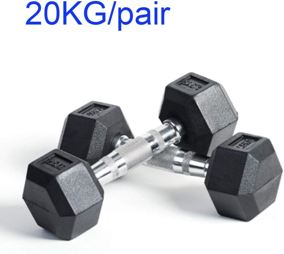 meiya Hex Dumbbells Rubber Handles Heavy Dumbbells for Strength Training Gym Equipment,and Home, 5kg Pair/Single 2.5kg