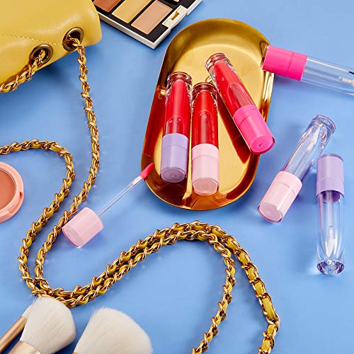 15 Pieces Lip Gloss Tube Empty Plastic Lipstick Sample Refillable Lip Balm Bottle Container and 3 Funnel for Women Girls Cosmetic, Liquid, Toiletry, Travel Home (Purple, Pink, Rose Red) 5 15 Pieces Lip Gloss Tube Empty Plastic Lipstick Sample Refillable Lip Balm Bottle Container and 3 Funnel for Women Girls Cosmetic, Liquid, Toiletry, Travel Home (Purple, Pink, Rose Red)