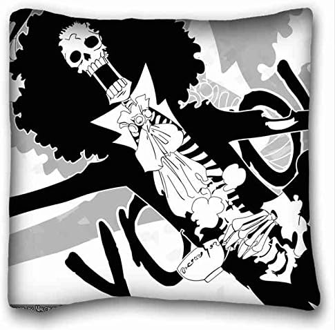 Soft Pillow Case Cover ( Anime One Piece ) Pillowcase Cushion Cover Design Standard Size 16x16 inches One Sides suitable for King-bed