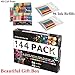 144 Pack Premium Glitter Gel Pen Coloring Set - Including 48 Unique Colors Glitter Gel Pens & 96 Glitter Gel Ink Refills for Adult Coloring Books Drawing Sketching Art Markers by VicPow
