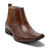 J'aime Aldo New Men's 76631 Leather Lined Ankle High Chelsea Dress Boots