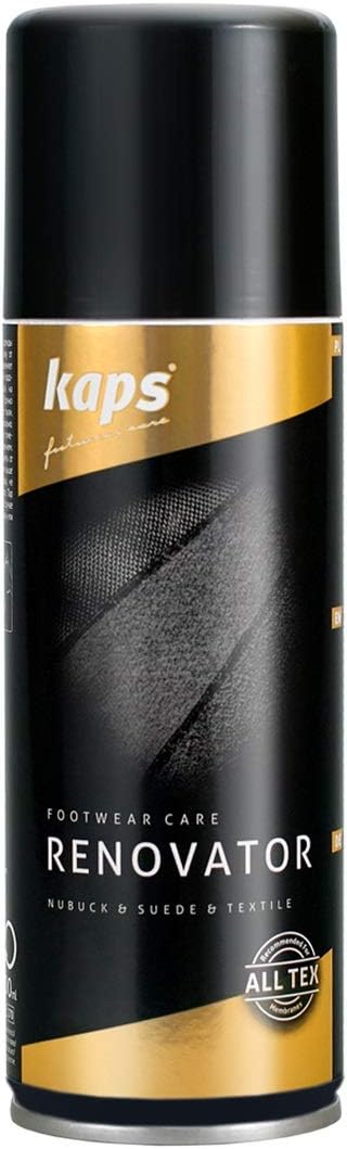 Kaps Renovator – Nubuck, Suede & Velour Leather Spray – Color Renew, Restoration & Care – Revive Revitalize Shoes & Bags - Many Colours - Made in Europe (130 - Beige)
