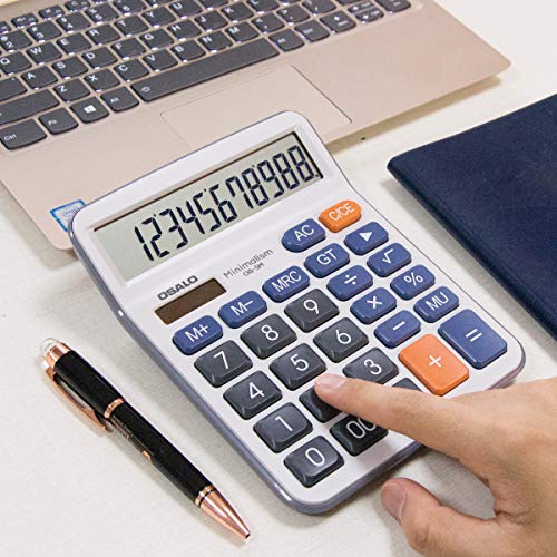Pendancy Large LCD Display Button Electronic 12 Digits Desktop Minimalist Calculator(5M) - Thumbnail 6