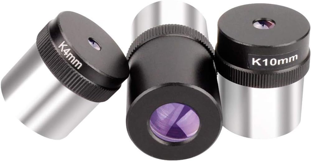 Telescope Eyepiece Set Comes with 3 All Metal 4mm 10mm