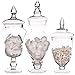 Home Essentials & Beyond Home Essentials Set of 3 apothecary jars, 12, 15, 16, 12,15, Clear