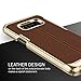 Galaxy S8 Plus Case, Premium PU Leather PC Hybrid Slim Thin Fit Full Body Case [Luxury Lightweight Cover] for Samsung Galaxy S8 Plus by Lumion (S.Mod - Brown)