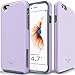 TEAM LUXURY Shockproof for iPhone 14 Case for iPhone 13 Case Rugged Anti-Scratch Protective Case Designed for iPhone 13/14 Phone Cases 6.1 Inch, (Soft Mint) (Lavender/Gray)