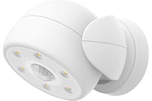 BIGLIGHT Battery Operated Motion Sensor Spotlight, Wireless LED Flood Light Indoor Outdoor, Super Bright Waterproof Security Lighting, Motion Uplight for Wall Front Door Shed Hallway, 200 Lumens