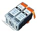 2 Pack Compatible Canon PGI 5 , PGI-5 , PGI5 2 Big Black for use with Canon Pixma iP3300, Pixma iP3500, Pixma iP4200, Pixma iP4300, Pixma iP4500, Pixma iP5200, Pixma iP5200R, Pixma MP500, Pixma MP510, Pixma MP520, Pixma MP530, Pixma MP600, Pixma MP610, Pixma MP800, Pixma MP800R, Pixma MP810, Pixma MP950, Pixma MP960, Pixma MP970, Pixma MP830, Pixma MX850, Pixma MX870. Ink Cartridges for inkjet printers. PGI-5BK © Blake Printing Supply