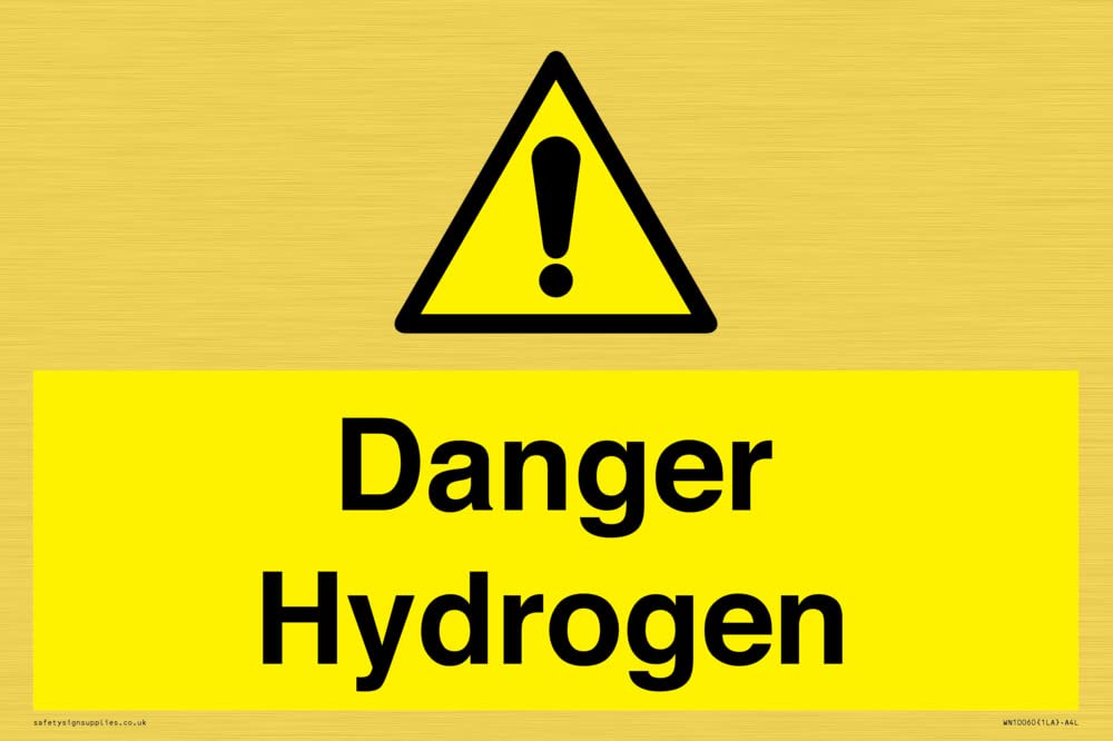 Danger Hydrogen Sign - 300x200mm - A4L