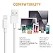 iPhone Charger,Atill 5 Pack 3ft/3ft/3ft/6ft/10ft Lightning Cable iPhone Charging Syncing Cord Charger Cable Compatible iPhone X 8 8Plus 7 7Plus 6s 6sPlus 6 6Plus SE 5 5s 5c more (white)